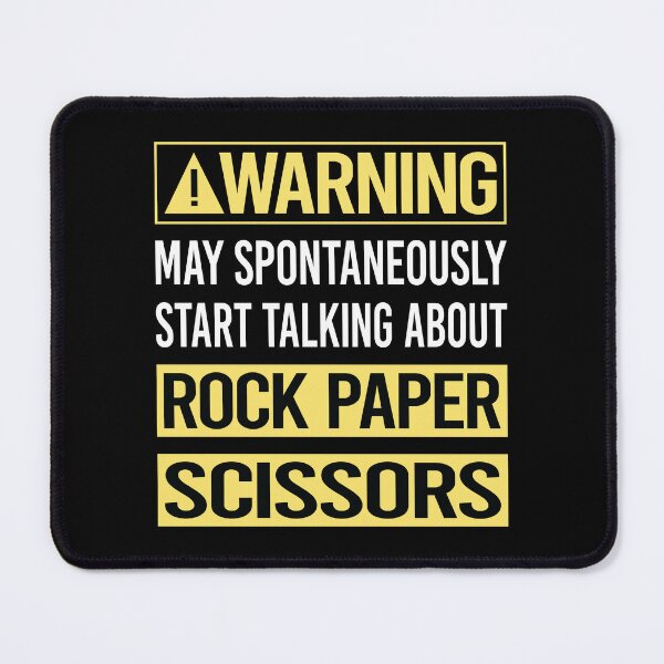 Item preview, Warning About Rock Paper Scissors designed and sold by WrightTrouble.