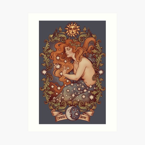 COSMIC LOVER - Color version Art Print