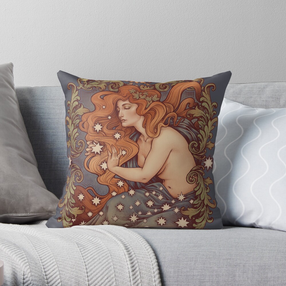 Item preview, Throw Pillow designed and sold by medusadollmaker.