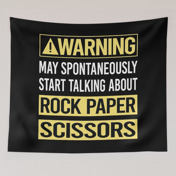 Item preview, Warning About Rock Paper Scissors designed and sold by WrightTrouble.