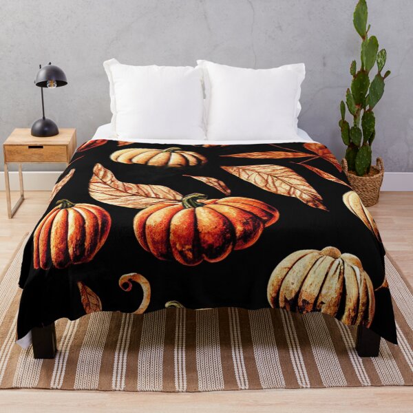 Item preview, Pumpkins and fall leaves vintage look designed and sold by RileyKyler.