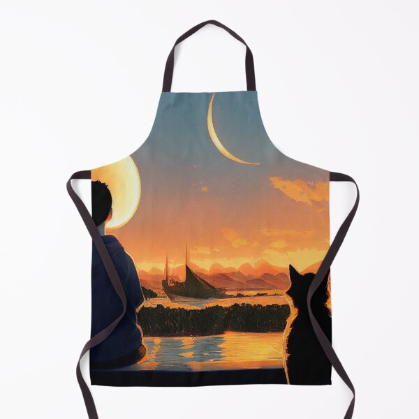 Item preview, Cat watching Sunset and me  designed and sold by RileyKyler.