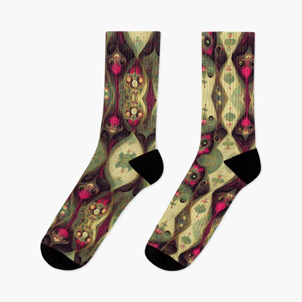 Item preview, Faded Green Wash with Pink owl feathers, Gold Motif designed and sold by MysticAlgorithm.