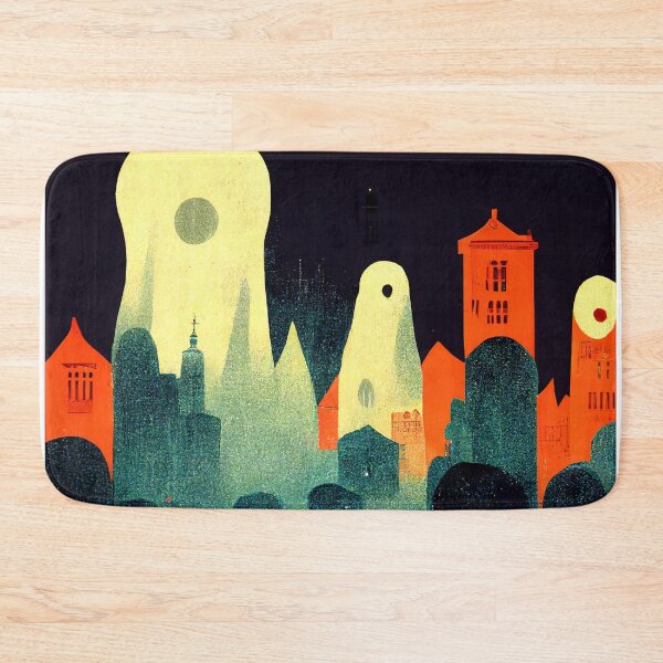 Item preview, Ghost in Haunted Town Cemetery designed and sold by afikreative.