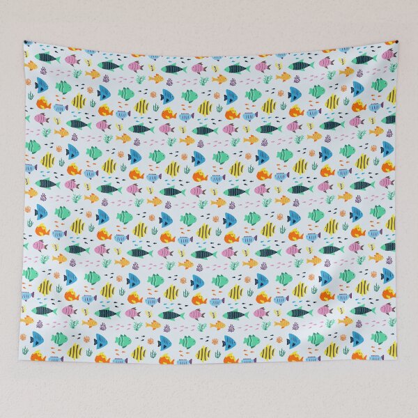 Item preview, Under the sea - tropical fish pattern designed and sold by LaBelleMaison.
