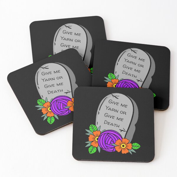 Item preview, Give Me Yarn or Give me Death! designed and sold by PinkSheepMerch.