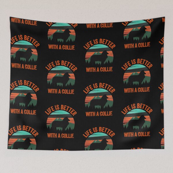 Item preview, Life Is Better With A Collie Vintage Dog Gift  designed and sold by Guarddogdrive.
