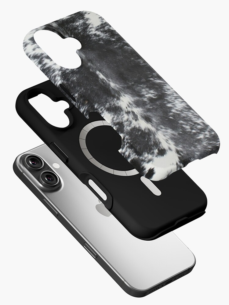 Imagen 2 de 4, Funda de iPhone con la obra Piel Vacuno Blanco y Negro | Textura, diseñada y vendida por koovox.