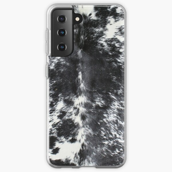 Cowhide Black and White | Texture Samsung Galaxy Soft Case