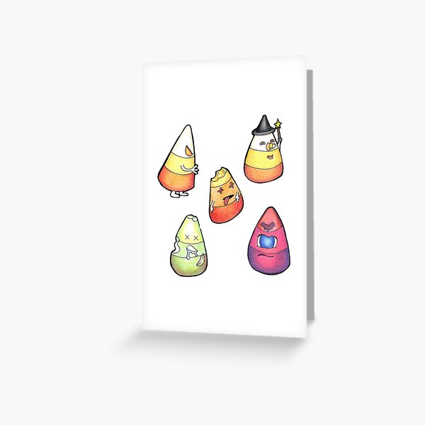 Monster Corn Greeting Card