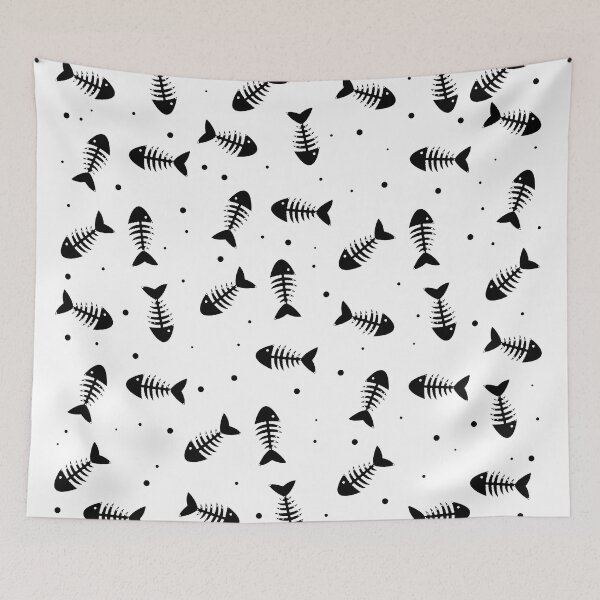 Item preview, Fish bones pattern designed and sold by ValentinaHramov.