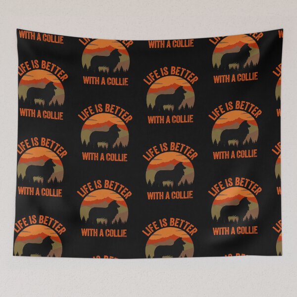Item preview, Life Is Better With A Collie Vintage Country Dog Gift  designed and sold by Guarddogdrive.