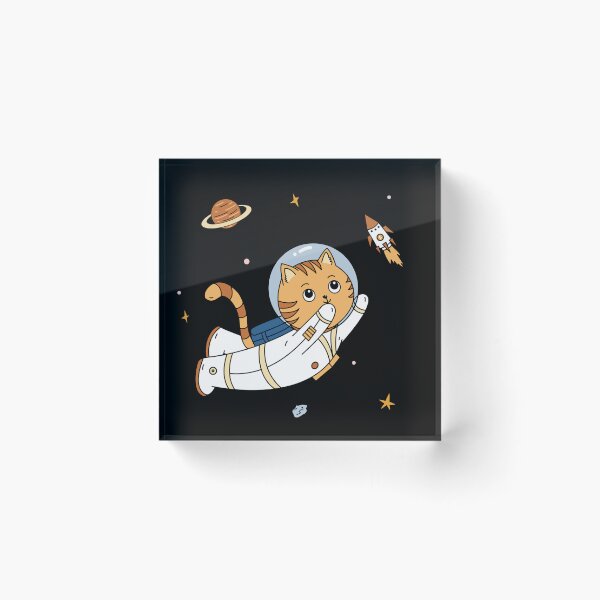 Item preview, Orange Cat Chasing a Rocket designed and sold by Rk4shop.