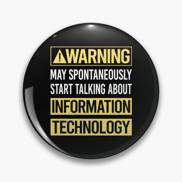 Item preview, Warning About Information Technology designed and sold by WrightTrouble.