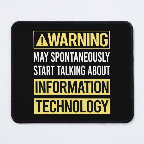 Item preview, Warning About Information Technology designed and sold by WrightTrouble.