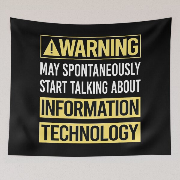 Item preview, Warning About Information Technology designed and sold by WrightTrouble.