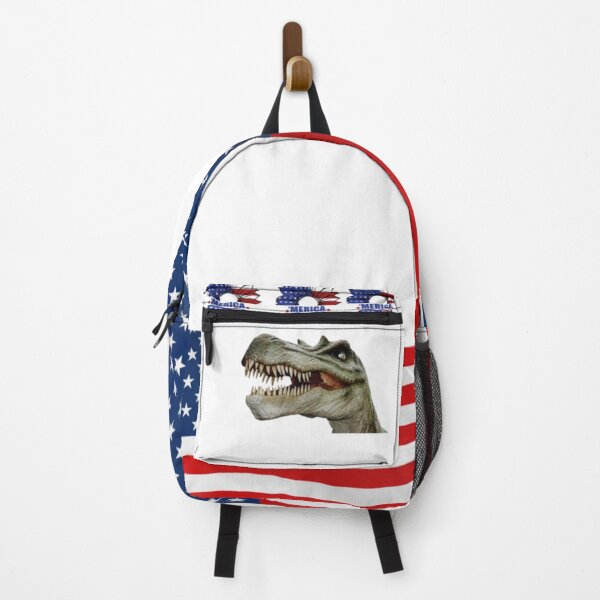 Item preview,  Tyrannosaurus Rex with American Flag Backpacks designed and sold by california87.
