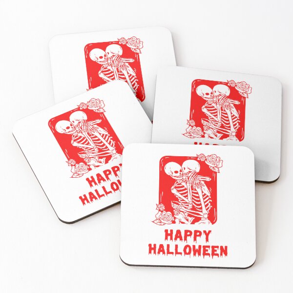 Item preview, Happy Halloween Red Skeleton Love Design designed and sold by WBP Mart.