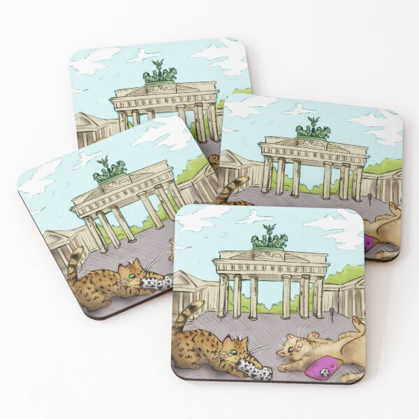 Item preview, Cats playing in fronte of the Brandenburg Gate designed and sold by Furiarossa.