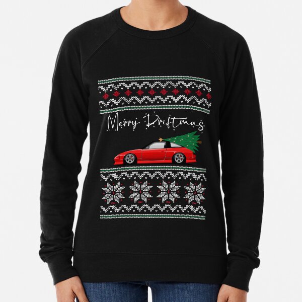 Artikel-Vorschau von 240SX Hässliches Weihnachts-Sweatshirt | Fröhliche Driftmas, JDM, Geschenk für Autoliebhaber, Liebhaber, Enthusiasten, Freund, Weihnachtsbaum, Schaukeln um den Weihnachtsbaum, designt und verkauft von 365CarMods Official.