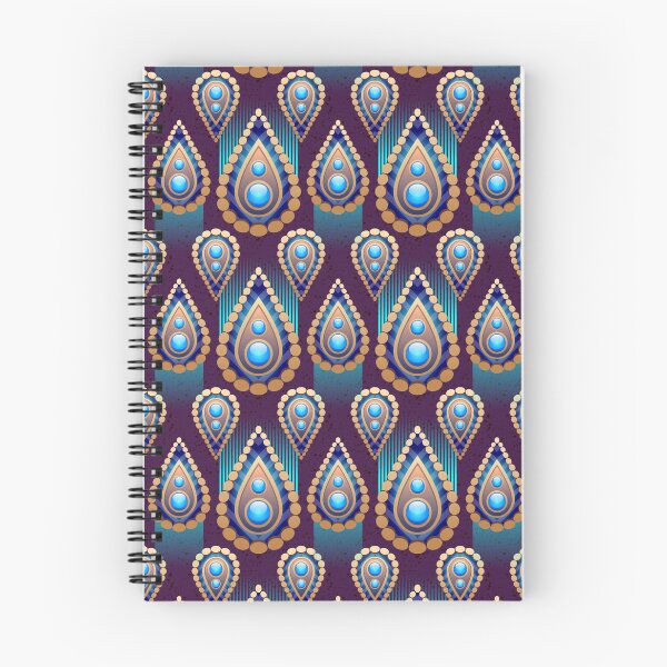 Item preview, Bohemian Cyan Gold Mandala Gotas abstractas orientales designed and sold by YounitedArt.