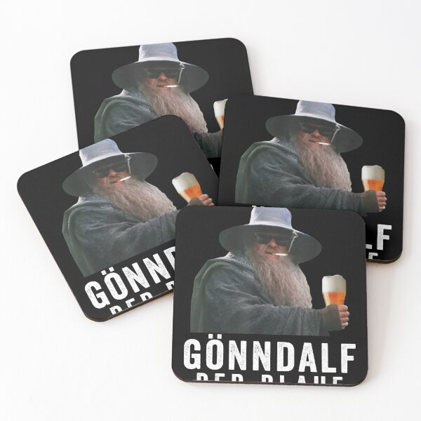 Item preview, Gönndalf the blue beer drinker drink beer designed and sold by BrendaKarma.