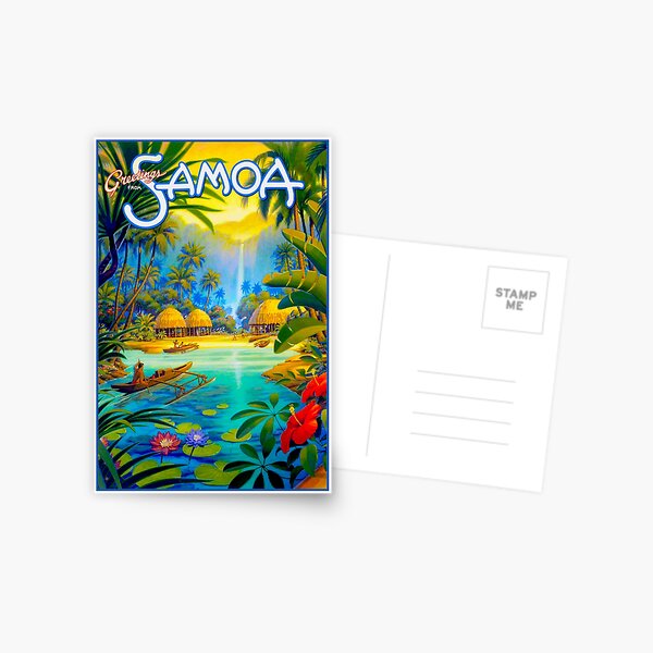 Item preview, SAMOA; Vintage Travel and Tourism Advertising Print designed and sold by posterbobs.