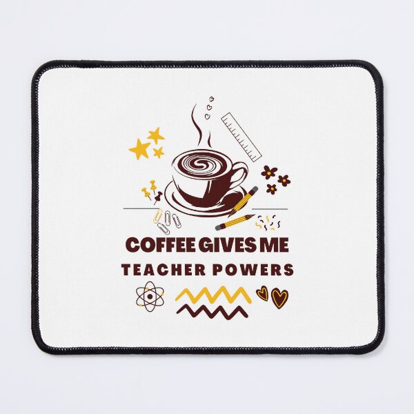 Item preview, Coffee Gives Me Teacher Powers Classic T-Shirt designed and sold by A6tan-graphiste.
