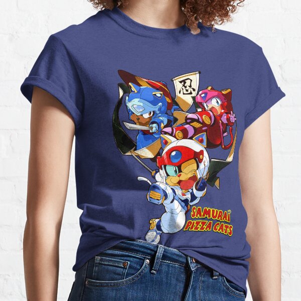 samurai pizza cats t shirt