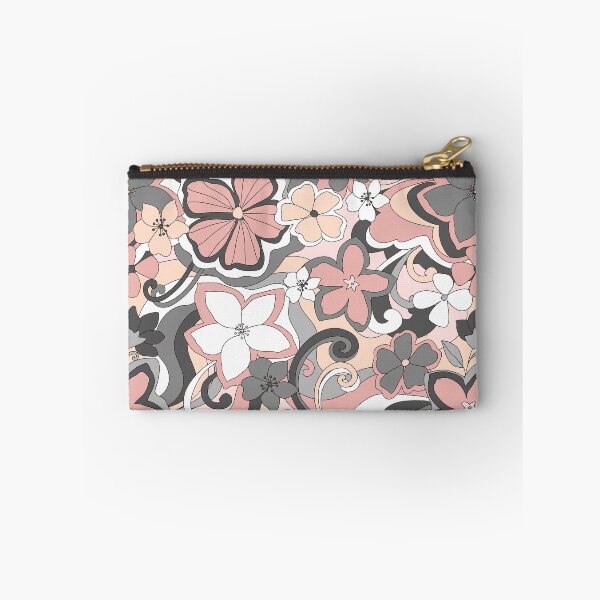 Item preview, 200 Flowers and Swirls, pink and grey designed and sold by Cressidacarr.
