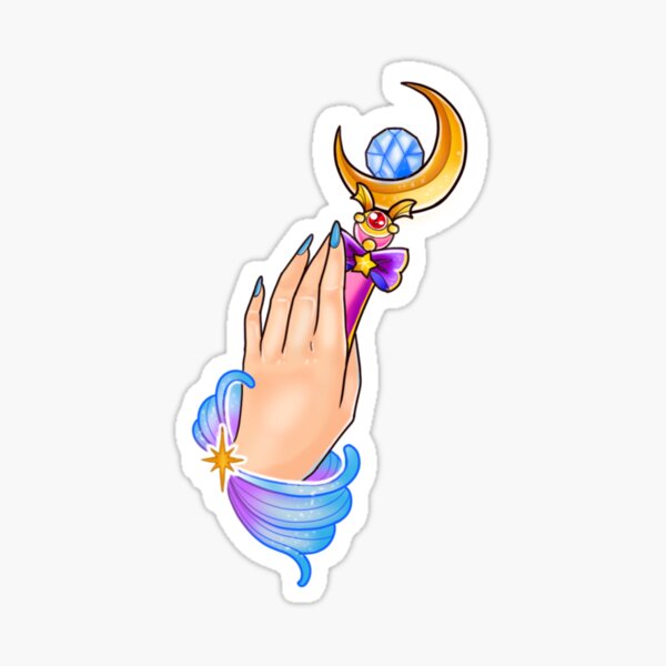 Vista previa del artículo con la obra «Sailor Moon Luna Palo Mano», diseñado y vendido por satanabe.