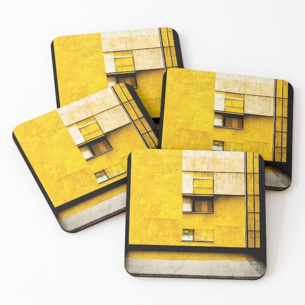 Item preview, Abstract Architecture Facade in Yellow designed and sold by afikreative.