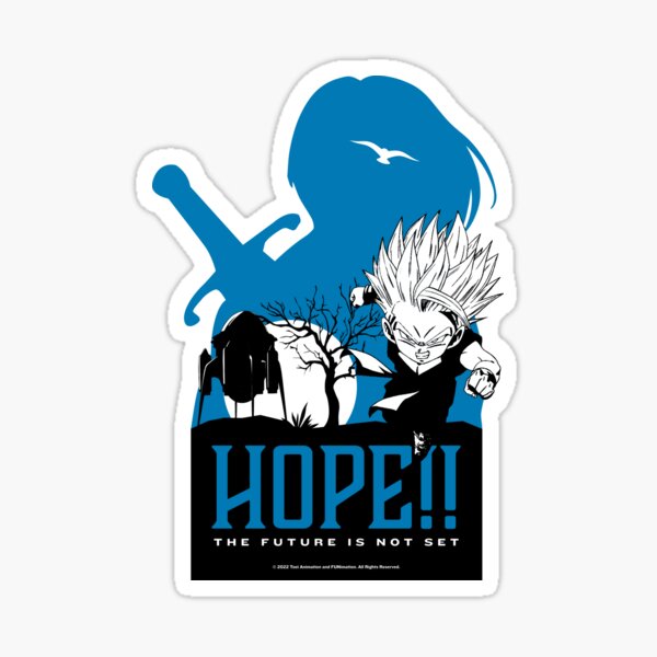 "Trunks Hope!! Sticker" Sticker for Sale by thezaps Redbubble