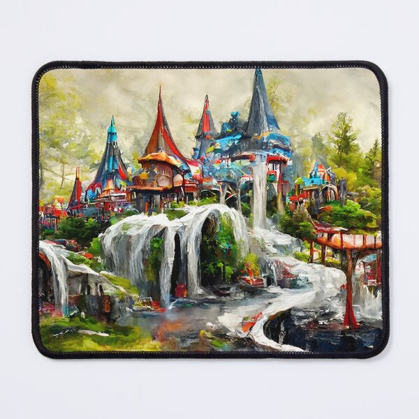 Item preview, House of Eaccors Gaifort | Fantasy House Artwork | Medieval Castle Artwork | Fantasy Landscape Design designed and sold by AyfuDesigns.