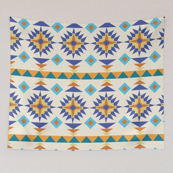 Item preview, Sante Fe Tribal Gold & Blue designed and sold by Rainbows Galore.