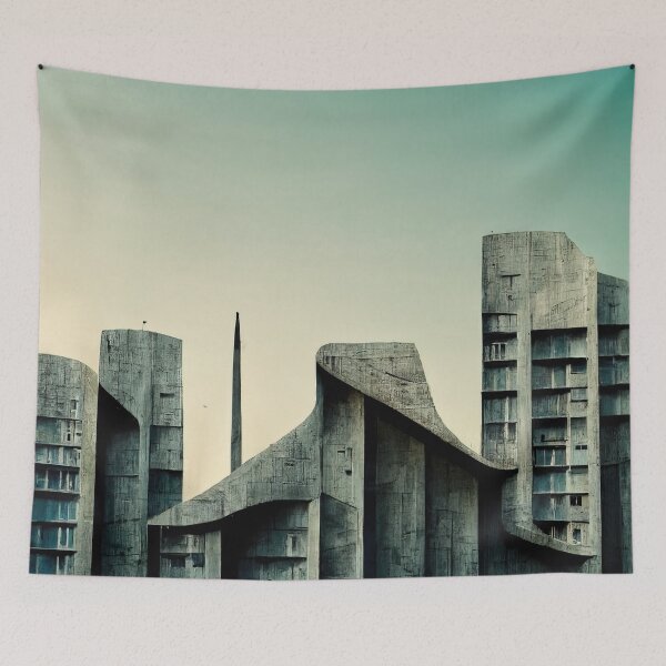 Item preview, Brutalist Architecture Building designed and sold by afikreative.