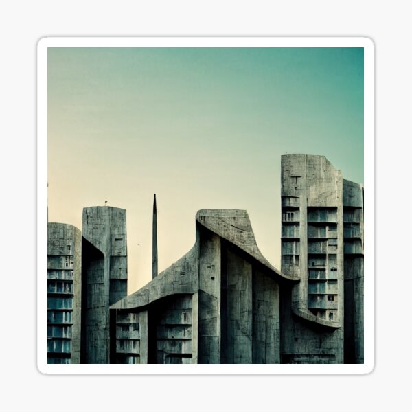 Item preview, Brutalist Architecture Building designed and sold by afikreative.