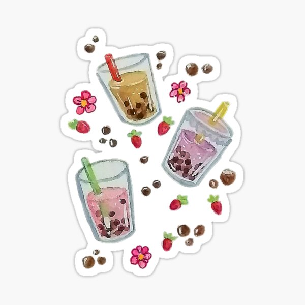 Assorted Cute Bubble Tea Sticker For Sale By Akali999 Redbubble 4222