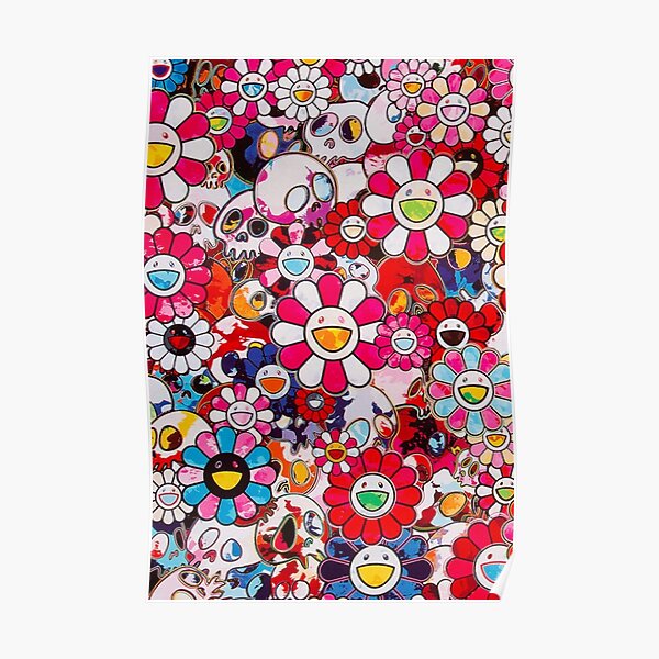 村上隆 108つ煩悩MURAKAMI.FLOWERS 300枚限定ポスター作品-