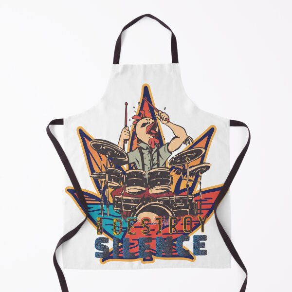 Item preview, the drums "i destroy silence" retro vintage canna designed and sold by lacasanostra.