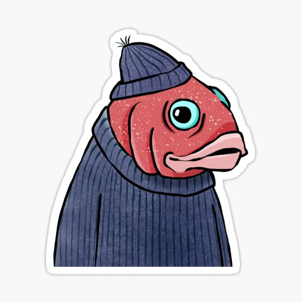Sr Pez Pescador Pegatina