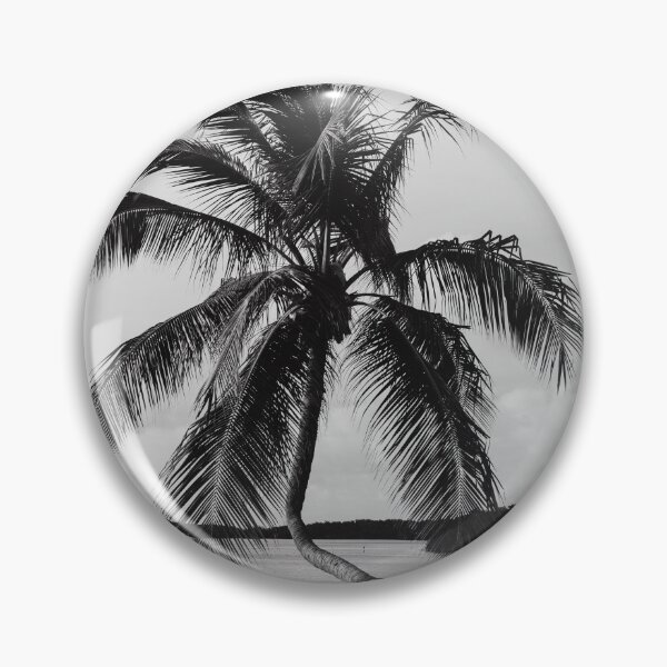 Item preview, Palm tree Key Islamorada USA Black&White  designed and sold by AmberdenOudsten.