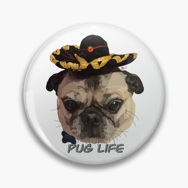 Item preview, That Pug Life though designed and sold by doodle-mittens.