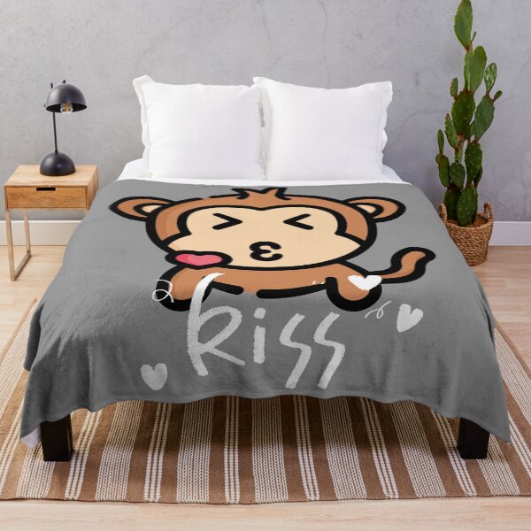 Item preview, monkey and Kisses Valentines Wishes Valentines Day Vday Love designed and sold by Apostrophe8.