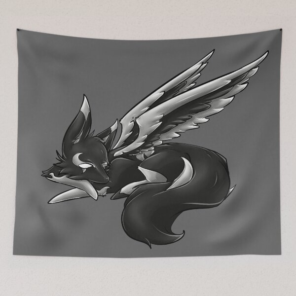 Item preview, winged silver fox designed and sold by ShadrakeAG.