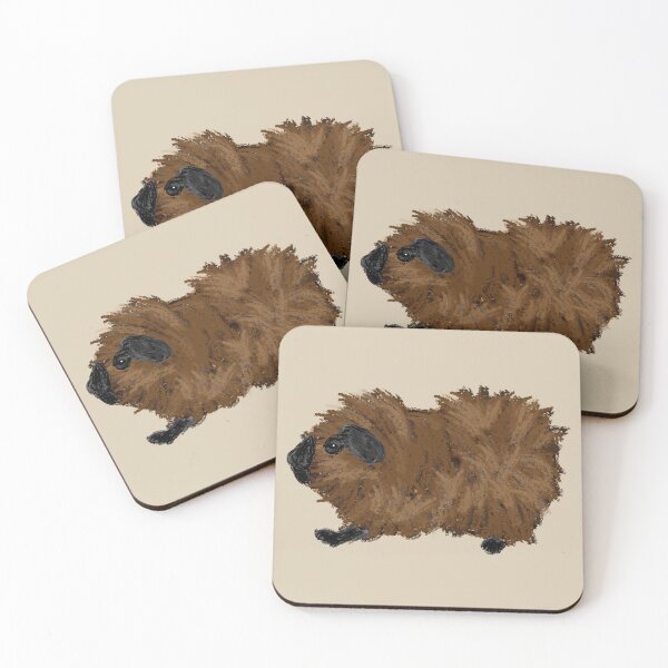 Item preview, Nice Artwork showing a californian-colored Abyssinian Guinea Pig designed and sold by JD's Shop.