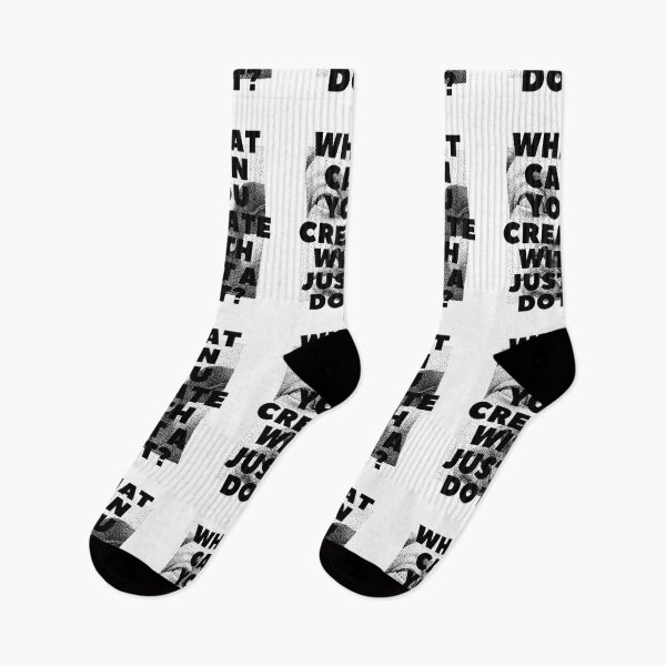 Item preview, WHAT CAN YOU CREATE WITH JUST A DOT? black / Cool and Funny quotes designed and sold by DRK7DSGN.