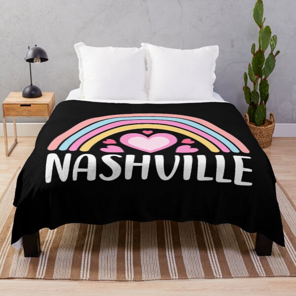 Item preview, Nashville Tennessee for Women Rainbow Hearts designed and sold by expertpineapple.