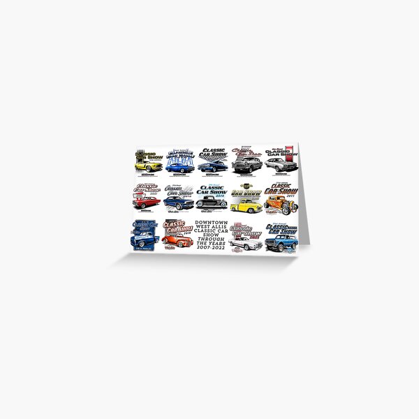 DWA Classic Car Show Through The Years Greeting Card