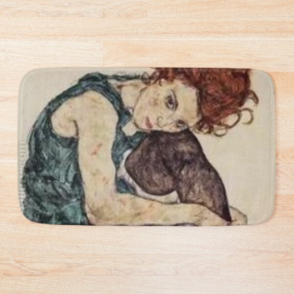 Item preview, Seated woman with bent knee by egone shiele  designed and sold by Golido.